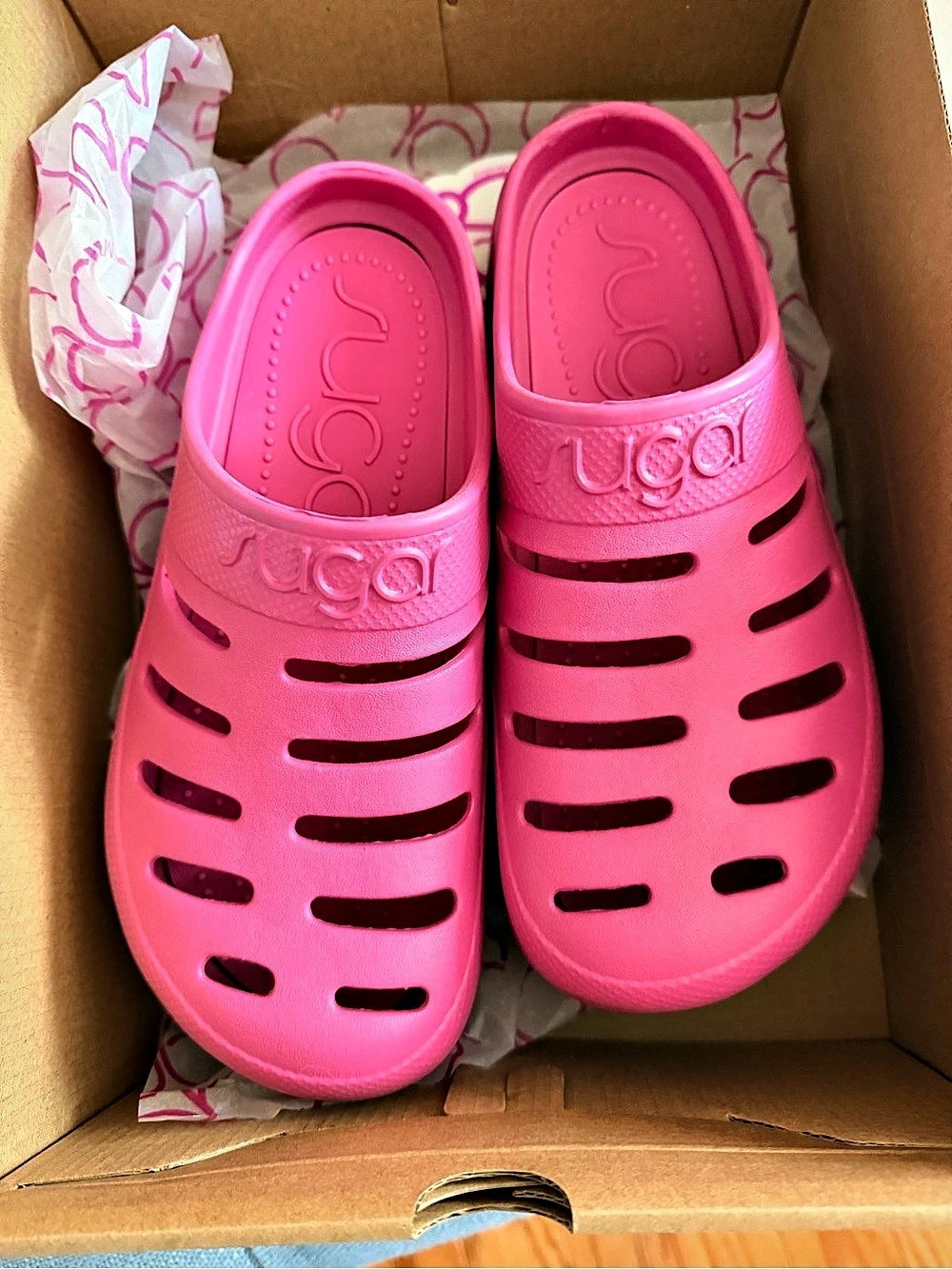 Sugar Disquette Clog Pink Clogs US 8 NWT